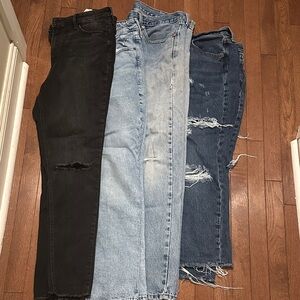 Stylish Distressed Jeans Set Old Navy and vintage Levi’s